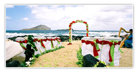 Beach wedding is one of the popular wedding themes in world