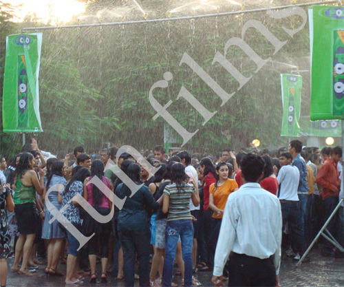 College fests rain dance