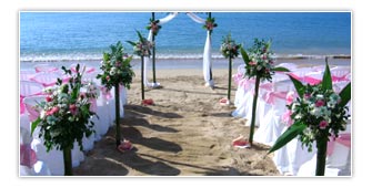 Wedding arrangements at Lakshadweep Beach Wedding